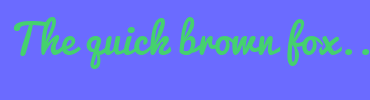 Image with Font Color 45D16E and Background Color 6B6BFF